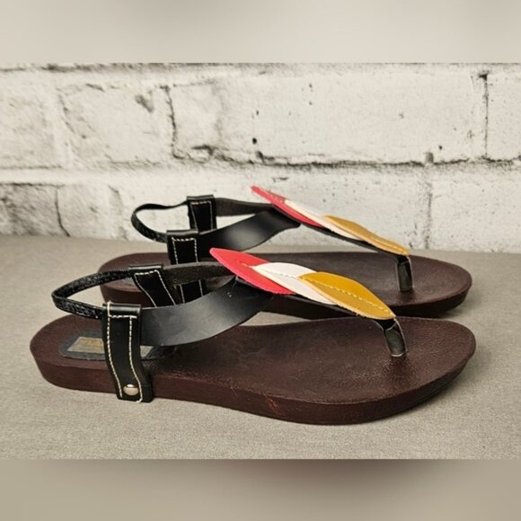 Badong Colorful Feather Sandals - Picture 4 of 11